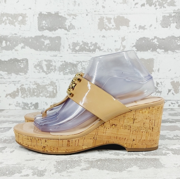 NEW Sam Edelman Women's Yardlie Emblem Platform Wedge Sandals A169 - Picture 1 of 12